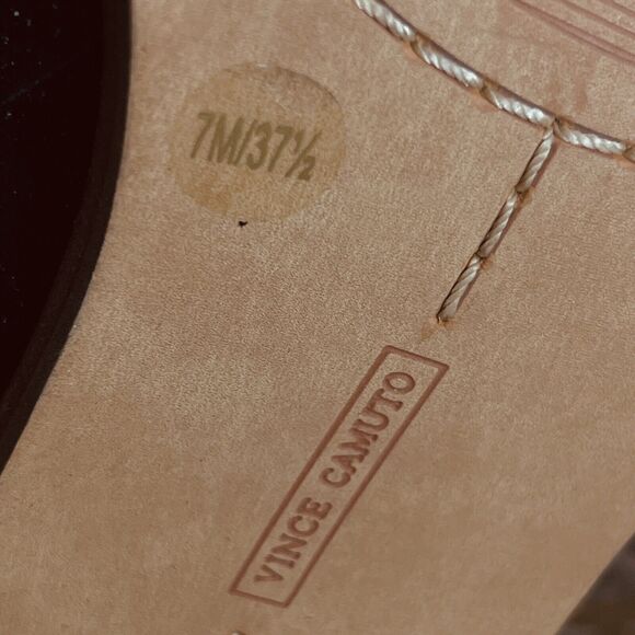 Vince Camuto Womens Phranzie High Boots Size 7 Suede Leather Side Zip Black Sexy - Picture 5 of 9